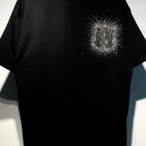 AMIRI Black Tee with White Graphic